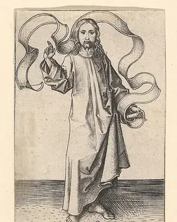 Christ in an Attitude of Benediction by Martin Schongauer