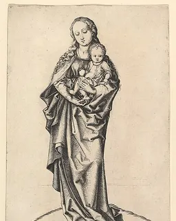 Virgin and Child with an Apple by Martin Schongauer