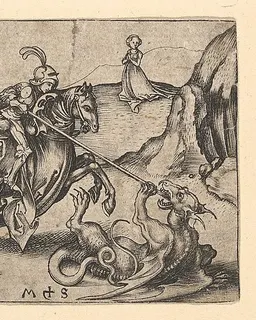 St. George Slaying the Dragon by Martin Schongauer