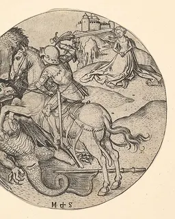St. George Slaying the Dragon by Martin Schongauer