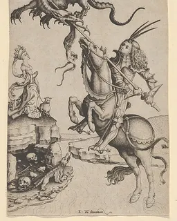 St. George by Master IAM of Zwolle