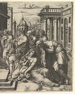 The Visitation by Giorgio Ghisi