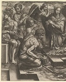 The Nativity by Giorgio Ghisi