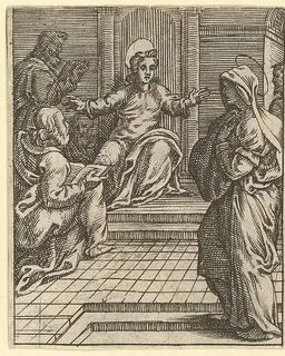 The Virgin of Sorrows: Christ Disputing with the Doctors; one of nine surrounding compartments from the Virgin of Sorrows, now separated by Giorgio Ghisi