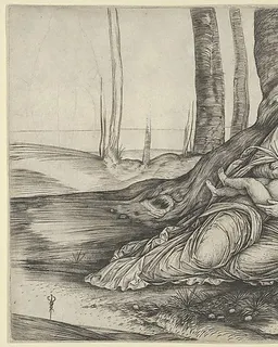 The Madonna nursing the Christ Child at the foot of a tree by Jacopo de' Barbari