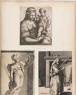 Madonna and Child with a Bird by Diana Scultori