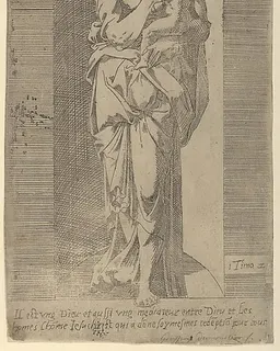Virgin and Child in a Niche by Geoffroy Dumoûtier
