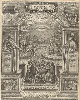 Baptism, from "The Seven Sacraments" by Philips Galle
