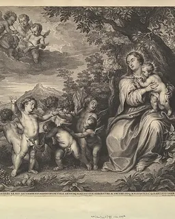 Rest on the Flight into Egypt by Anthony van Dyck