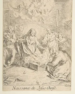 Nativity by Claude Gillot