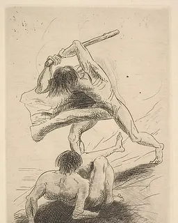 Cain and Abel by Odilon Redon