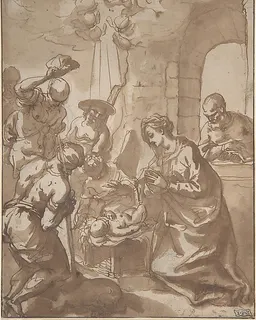 The Adoration of the Shepherds by Hans Rottenhammer I