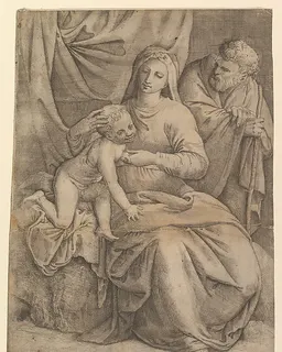 The Holy Family by Battista Franco