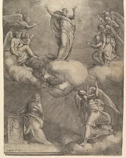 The Annunciation by Battista Franco