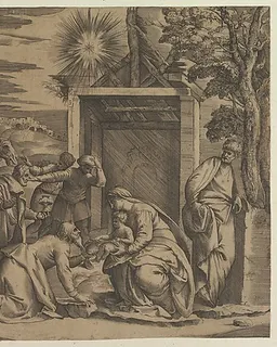 The Adoration of the Magi by Battista Franco