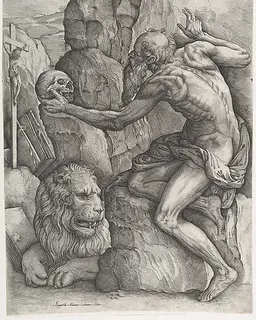 St. Jerome by Battista Franco