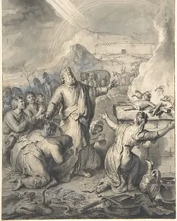 The Sacrifice of Noah by Gerard Hoet