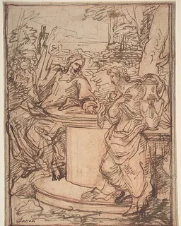 Christ and the Samaritan Woman at the Well by Giuseppe Passeri (Passari)
