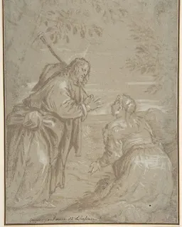 Christ Appearing to Saint Mary Magdalen ("Noli Me Tangere") by Jacopo Bassano (Jacopo da Ponte)