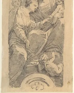 The Mystic Marriage of Saint Catherine by Jean Honoré Fragonard