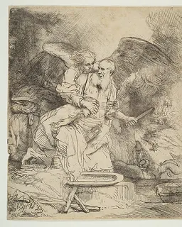 Abraham's Sacrifice by Rembrandt van Rijn