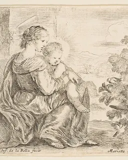 Virgin and Christ Child by Stefano della Bella