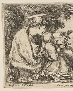 Rest on the Flight into Egypt by Stefano della Bella