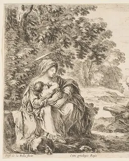 Rest on the Flight into Egypt by Stefano della Bella