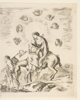 Flight into Egypt by Stefano della Bella