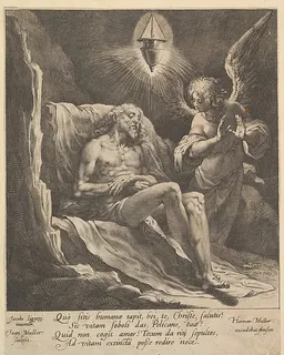 Dead Christ Lamented by an Angel by Jan Muller