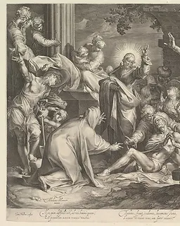 The Raising of Lazarus by Jan Muller