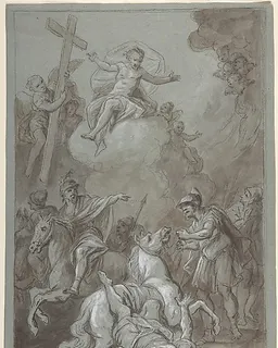 The Conversion of St. Paul (recto); The Execution of the Prisoner (verso) by Dominik Kindermann