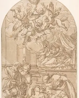 Birth of St. John the Baptist by Valentin Lefebvre