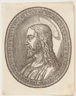 Christ, left profile by Melchior Lorck