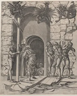Christ descending into Limbo by Mario Cartaro
