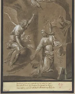 The Annunciation by Johann Jakob von Sandrart