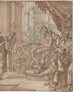 Saint John the Baptist Appearing Before Herod by Augustin Braun