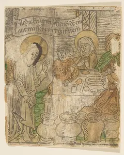 Christ at the Marriage of Cana by Anonymous, German, 15th century
