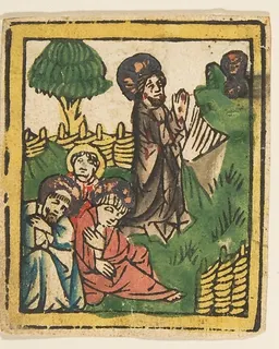 Christ on the Mount of Olives by Anonymous, German, 15th century