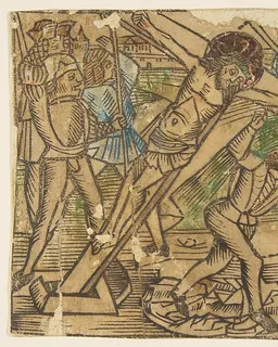 One of the Seven Falls of Christ by Anonymous, German, 15th century