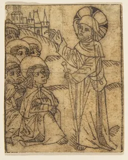 Christ Taking Leave of His Disciples by Anonymous, 15th century