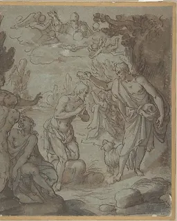 Baptism of Christ by Hans Rottenhammer I