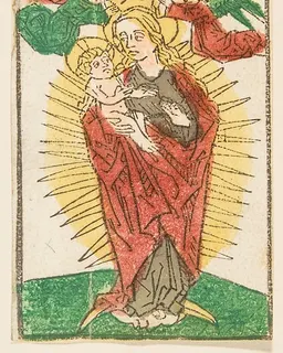 Madonna in Glory Crowned by Angels by Anonymous, German, 15th century