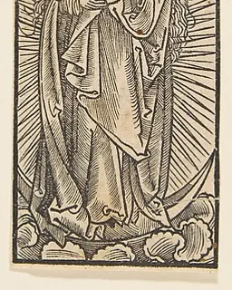 Madonna in Glory Crowned by Angels (Schr. 1111c) by Anonymous, German