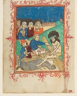 Preparation for the Crucifixion by Anonymous, German, 15th century