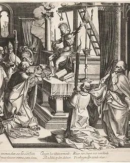 Mass of St. Gregory by Simon Wynhoutsz Frisius