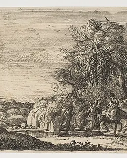 The Flight into Egypt by Claude Lorrain (Claude Gellée)