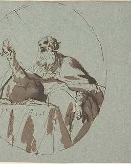 Saint Jerome by Georg Anton Urlaub