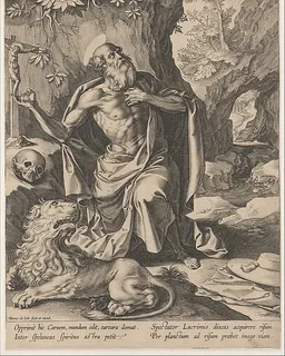 Saint Jerome by Pieter de Jode I