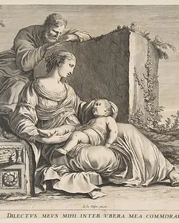 Holy Family by Claude Cherpignon